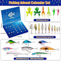 Miniatyrbild 2 av 5: Jul fiskeset kassett fiske adventskalender blind box fiskeutrustning set- Perfet Set-24B