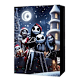 Miniatyrbilde 2 av 2: Halloween Nedtelling Adventskalender 2024, Mareritt Før Jul Adventskalender Blindboks, Skumle Dukke Horrorfigurer Gaver til Barn-Perfekt C