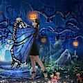 Miniatyrbilde 5 av 5: 2023 Bestselger Voksen Vinger Sommerfugl Sjal Anheng Anime Cosplay Roterende Halloween Danse Spill-Perfet Blue