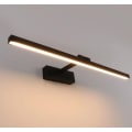 Miniatyrbillede 1 af 5: Badeværelsesspejl pandelampe moderne minimalistisk LED spejllampe - sort, 50cm, 10W, 1stk- Perfet