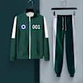Miniatyrbilde 3 av 5: Squid Game Kostyme, Squid Game Barn Kostyme, Squid Game Sportsklær, Koreansk Folkespill Kostyme Sett, Squid Game Barn Kostyme, Cosplay-Perfet Blue D,130 cm