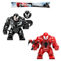 Miniatyrbillede 2 af 5: 8 stk. Actionfigurer Byggeklodser Sæt Samleobjekt 1.77-2.8 tommer Venom Minifigurer Byggesæt-Perfekt