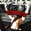 Miniatyrbilde 4 av 5: Benkpress med vektløftingstrening for styrkeøking - perfekt for push-ups Red M