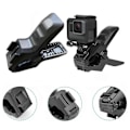 Miniatyrbild 4 av 5: Flex Clamp Arm Fäste med Justerbar Svanhals Flexibla Käftar Clip Fäste Hållare för GoPro Hero 10 9 8 7 4 Actionkamera Stöd-Perfet 19 Joints With Clip