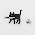 Miniatyrbillede 4 af 5: Emalje Kat Pin Kvinder Piger Pin Brocher Kat Emalje Pins Sjove og Søde Kat Pins til Tøj - Perfekt