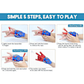 Miniatyrbillede 2 af 2: Spiderman Web Shooter Launcher Snorelegetøj Elektrisk Spol Ind Spider Web Shooters Børn Spider Silke Handsker Rollespil Legetøj-Perfekt Blue