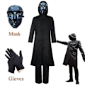 Miniatyrbilde 1 av 5: Squidward Games Voksen Boss Kostyme + Maske + Hansker - Perfekt Full set XS