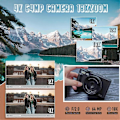Miniatyrbillede 2 af 5: Digitalt Fotokamera 4K 18X Digital Zoom Vintage Vlog Videooptager 180 Flip Skærm Selfile Cam-Perfet