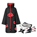 Miniatyrbilde 1 av 2: Akatsuki Uchiha Itachi Anime Unisex Kostyme Ninja Naruto Kappe Byte Dance-Perfet XL