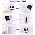 Pikkukuva 5 / 10: Marshmello DJ Mask Halloween Cosplay Mask - Perfet