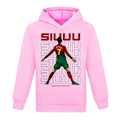 Miniatyrbild 1 av 2: Julgåvor Cristiano Ronaldo Hoodie VM Nr. 7 Fotbollsstjärna Hoodie Flickor Pojkar Huvtröja Pullover Toppar Barn Tonåringar-Perfekt Pink 15-16years