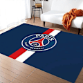 Miniatyrbillede 1 af 2: Retro Tæppe Fodboldklub Blødt Skridsikkert Meget Absorberende Tæppe Egnet til Studieværelse - Perfekt Paris Germania 100x200cm