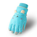 Pikkukuva 5 / 10: Lasten Rukkaset Vedenpitävät Käsineet Ski Pojille Tyttöjen Snow Thermal Rukkaset - Perfet Red