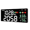 Miniatyrbillede 1 af 5: Decibelmåler Vægmontering Lydniveau Måler 30-130db Område 11 Tommer LED Display Støj Tid Temperatur-Perfekt