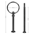 Miniatyrbilde 5 av 5: 4 Sett 3-lags Kake Stativ Hardware, Lagdelt Brette Hardware 3-lags Kake Stativ - Perfekt