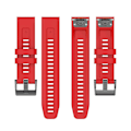 Miniatyrbild 5 av 5: Silikonarmband 26mm för Garmin Fenix 7x/6x/5x Klocka Rem Loop Armband - Perfekt Red