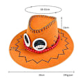 Miniatyrbild 5 av 5: Anime Portgas D Ace Cosplay Kostym Uniform Set Outfit Halloween-Perfekt full set 1 XL