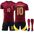 Pikkukuva 1 / 2: Jud-EC 2024 Belgia Koti Jalkapallopaita 10 Lukaku- Perfet 10 LUKAKU M