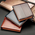 Miniatyrbild 6 av 8: Wallet herr läder plånbok herr plånbok pengapåse - Perfet blue
