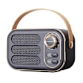 Pikkukuva 1 / 2: Monitoiminen Mini Kannettava FM-Radio Bluetooth-Kaiutin USB TF AUX Sisä- ja Ulkokäyttöön Retro-Design Langaton Kaiutin - Täydellinen Gray