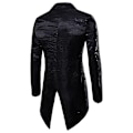 Miniatyrbilde 2 av 2: Sliktaa Herre Paljett Svalehalefrakk Jakke Fest Show Tux Kjole Frakk - Perfekt Black 3XL