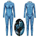 Miniatyrbild 1 av 5: Film Avatar 2 Cosplay Kostym Carnage Jake Sully Neytiri Zentai Vuxen Unisex Sexig Jumpsuit Halloween Bodysuit-Perfet Woman With Tail M