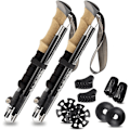 Miniatyrbillede 1 af 5: Trekkingstave 2 stk Teleskopiske vandrestave Aluminium Nordic Pol- Perfet