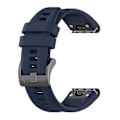 Miniatyrbild 1 av 5: Silikonarmband 26mm för Garmin Fenix 7x/6x/5x Klocka Rem Loop Armband - Perfekt Midnight blue