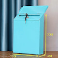 Miniatyrbilde 4 av 4: 1 stk. Retro Metall Veggmontert Postkasse Bøtte Avis Brevboks Post Hagedekor - Perfekt 1PC-WHITE
