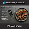 Miniatyrbilde 3 av 5: Trådløst Mat Kjøtt Termometer Smart Digitalt Bluetooth BBQ Termometer for Kjøkken Matlaging Ovn Grill-Perfekt 1 Probes