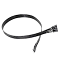 Miniatyrbillede 3 af 5: Moderkort Strøm LED + PLED + Nulstil SW Kabel 2-polet Kontakt Han til Hun Forlængerkabel - Perfekt 30CM