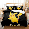 Pikkukuva 1 / 2: Uusi kaksi- tai kolmiosainen Pikachu-sarjan pussilakanasetti syntymäpäivä- ja joululahjaksi E06-Perfet 200x200