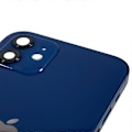 Miniatyrbilde 4 av 5: Kompatibel med iPhone 12 6.1 tommer Bak Batterideksel + Midtre Plate Ramme + Sideknapper Erstatning - Perfekt Style A
