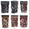 Miniatyrbillede 8 af 8: Clip-on / Hair extensions krøllet & lige 70cm - Flere farver - Perfet Rakt - 3