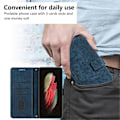 Miniatyrbild 4 av 5: Fodral Kompatibelt med Samsung Galaxy A32 5G Magnetiskt Stänk- och Reptåligt Läder Flipfodral Kompatibelt med Samsung Galaxy A32 5G Fodral - Perfekt Blue