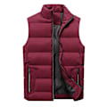Miniatyrbilde 1 av 5: YOUTHUP Herrevest Casual Utendørs Quiltet Vinter Ermeløs Bodywarmer-Perfet Red 3XL