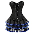 Pikkukuva 4 / 5: Seksikäs Korsettimekko Naisille Pluskokoinen Kostyymi Yläosa Burleske Korsetti ja Minimekkosetti Tutu Corselet-Perfet black XXL