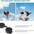 Miniatyrbillede 4 af 4: Kikkertbeskyttende Gummi Objektivdæksel 42mm/50mm Kikkert Okularedæksel Teleskopdæksel Linsebeskyttelse - Perfekt 42mm objective cover