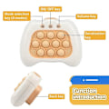 Miniatyrbillede 3 af 6: Elektrisk banebrydende puslespil Pop It-konsol Stressrelief Fidget Toy Quick Push Bubble-spilkonsol til børn - Perfet