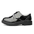 Miniatyrbild 3 av 5: Pojkar Stängda Tå Oxfords Formella Dagliga Klänningskor Låga Loafers-Perfet Magic Tape Black EU 26