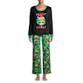Miniatyrbild 1 av 4: Familjematchande God Jul Grinchen Pyjamas Set Kvinnor Män Barn Baby Julpyjamas Nattkläder Sovkläder-Perfekt Women 2-3 Years