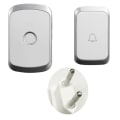 Miniatyrbild 4 av 6: led trådlös dörrklocka 36 bärbar dörrklocka 300m räckvidd dörrklocka eu plug silver