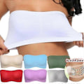 Miniatyrbillede 2 af 5: Dame Tube top Stropløs Bandeau BH - Perfekt grey L