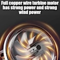 Miniatyrbild 3 av 5: Sladdlös Lövblås Handhållen Turbo Jet Blåsare-Perfet Blue