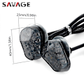 Miniatyrbillede 4 af 5: LED Blinklysindikator Kompatibel med YAMAHA YZF R7 2021 2022 YZFR7 YZF-R7 Motorcykeltilbehør Mini Blinkende Lampe Sidelamper - Perfet Clear