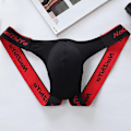 Miniatyrbilde 1 av 2: Menners Sexy Thong Truser - Perfekt Black L