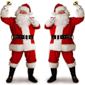 Miniatyrbild 1 av 4: Jultomten Kostym för Vuxna - Perfekt M
