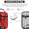 Miniatyrbild 4 av 5: Cristiano Ronaldo Cr7 Isolerad Lunchväska Kylare Lunchbox Isolerad Lunchbox Lunchväska för Kvinnor Barn Skola - Perfekt 9