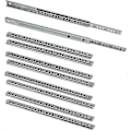 Miniatyrbillede 1 af 4: Pakke med 5 par (10 stk.) Skuffeskinner/kugleskinner Uddrag Del 17mm X 278mm til skuffe, galvaniseret zink - 9192339855640 - Perfet 310mm