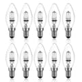 42w E14 C35 Ac 220 - 240v Dimbar Varmvit 2700k Halogen Ljusstake Glödlampa (10st)-Perfet